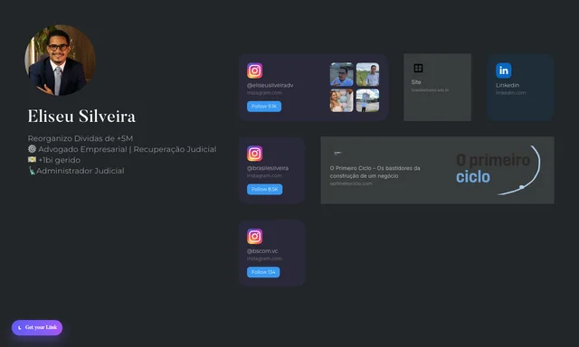 Liink-rendered preview of Eliseu Silveira