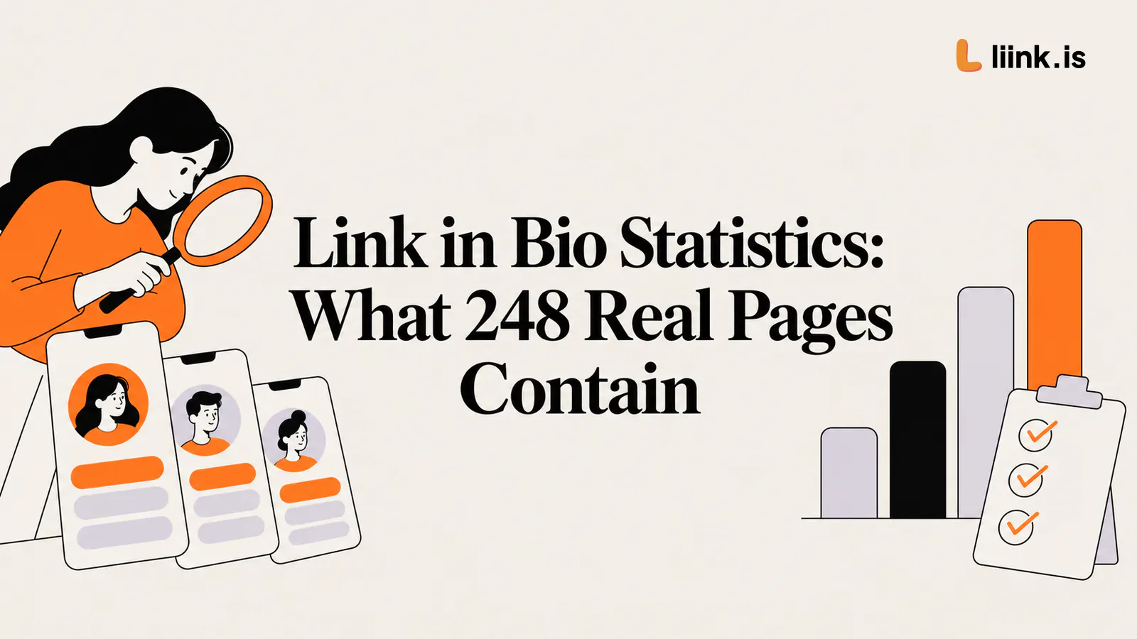 Link in Bio Statistics: What 248 Real Pages Contain — Liink guide