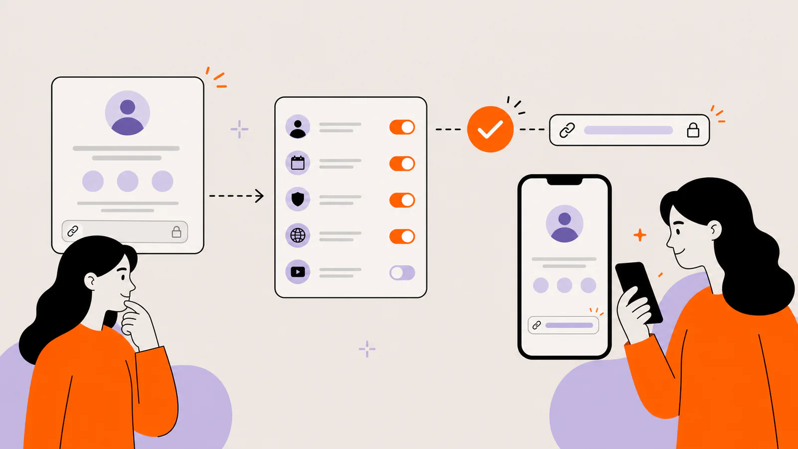 Creator reviewing account requirements before a website field becomes available on a short-video profile