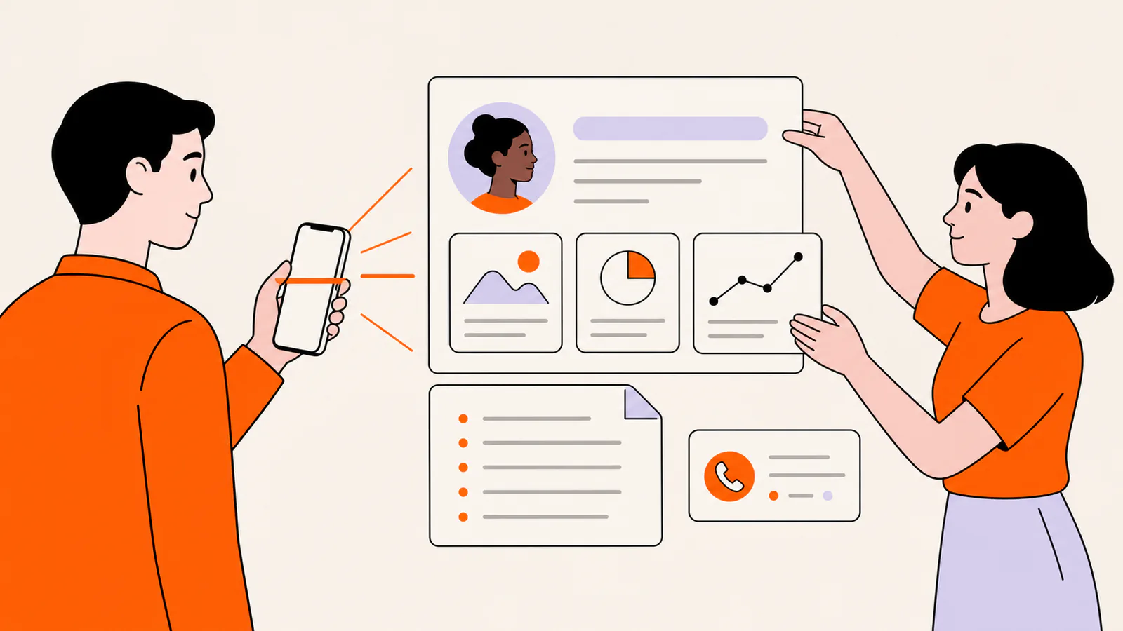 Recruiter scanning a candidate profile with selected work, evidence, resume, and contact details